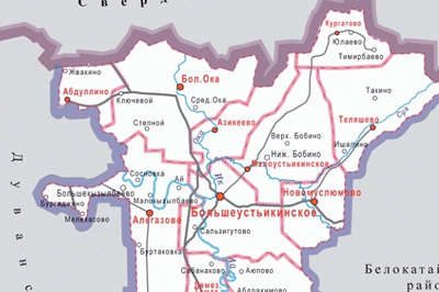 Карта города октябрьска башкирия