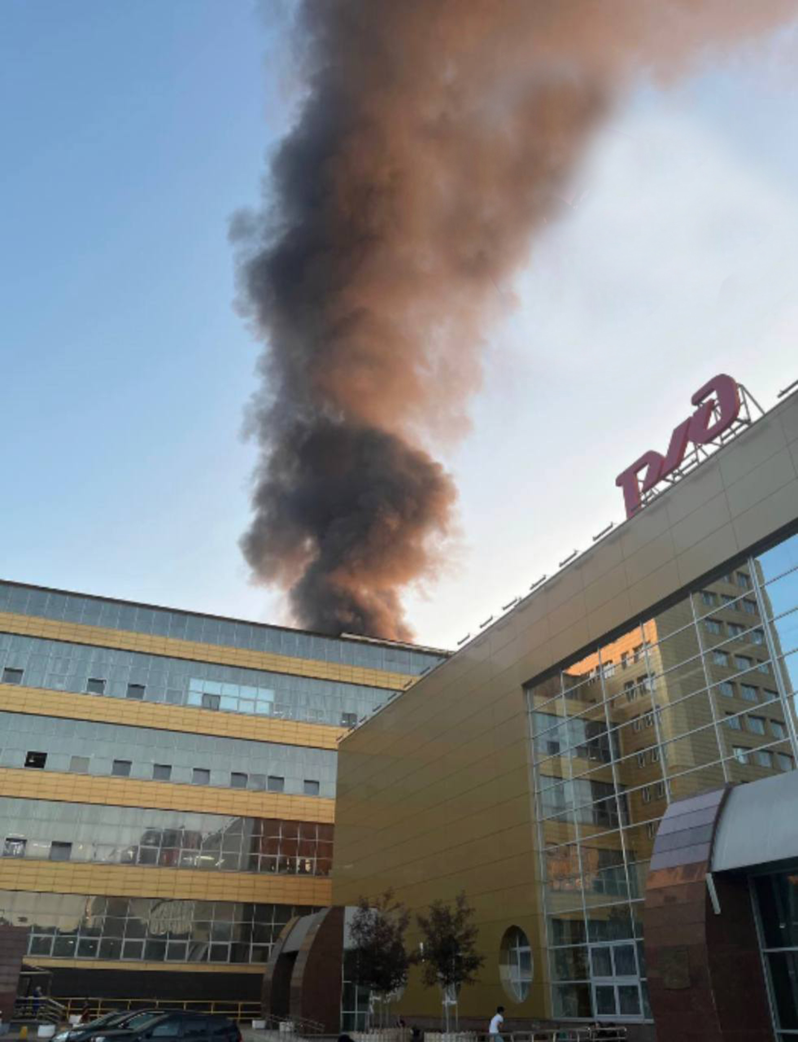 В Башкирии возник пожар на железнодорожном вокзале