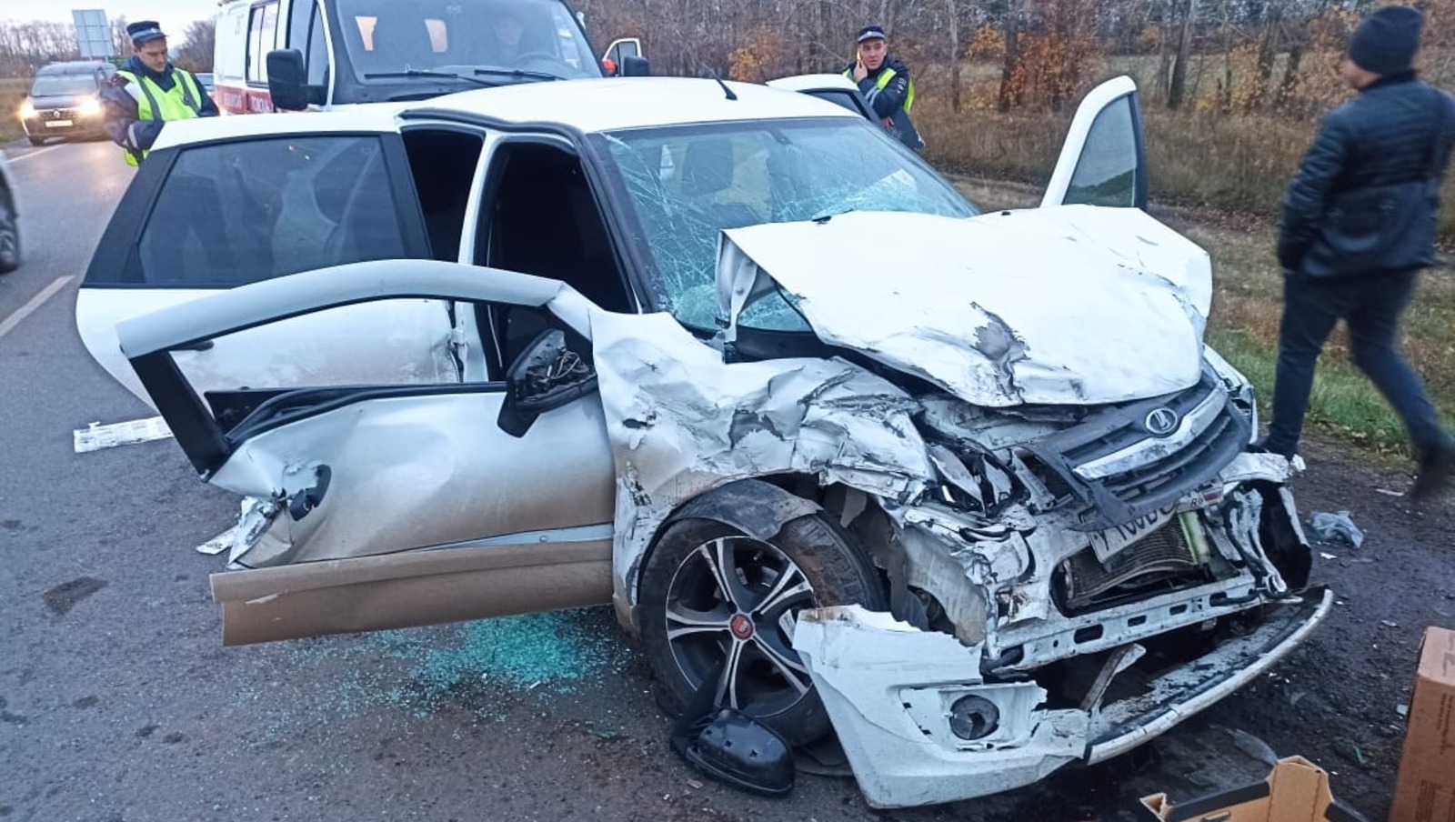 Боковое столкновение автомобилей