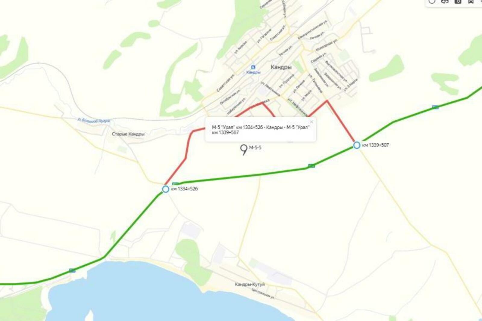 Трасса м12 башкортостан карта