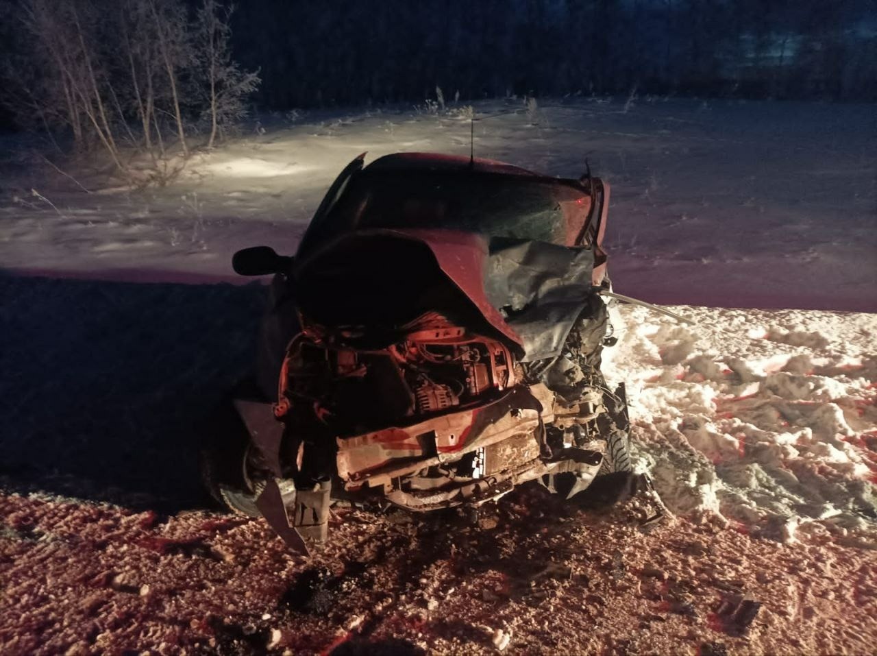 Авария 2 фур в Башкирии в январе