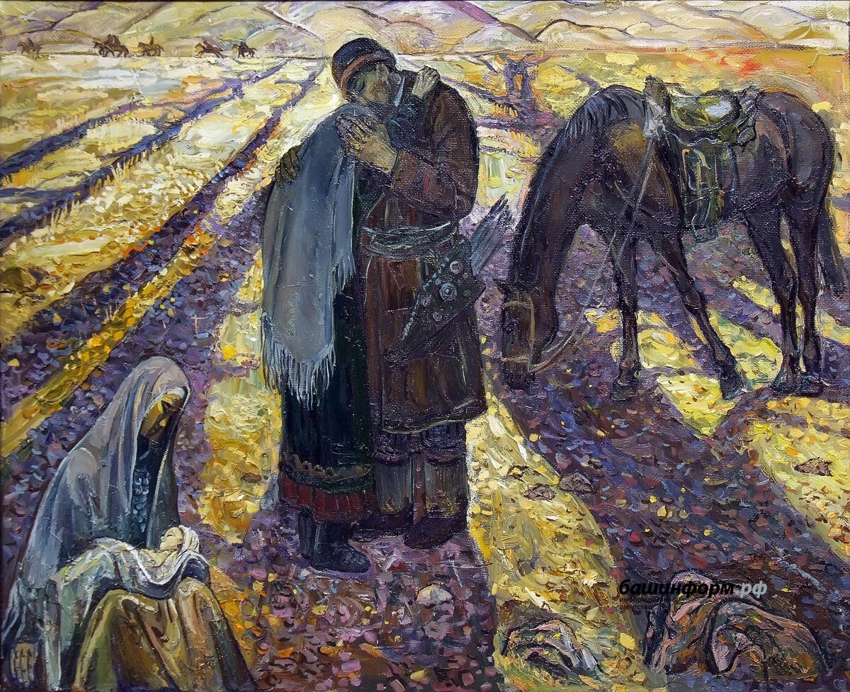 Рассмотрите картину р нурмухаметова жертвы шариата какой эпизод изображен на картине