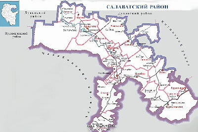 Карта башкирии лаклы