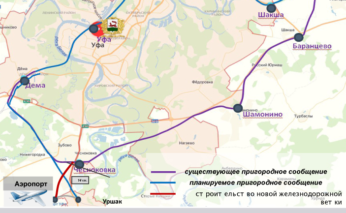 Карта уфа шамонино