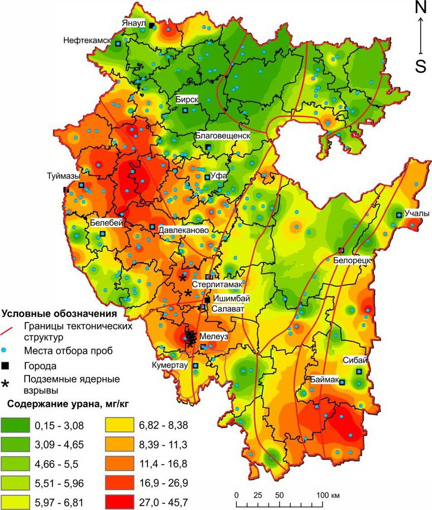 Экологическая карта уфы