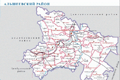Карта раевский альшеевский