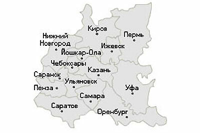 Киров нижний новгород карта