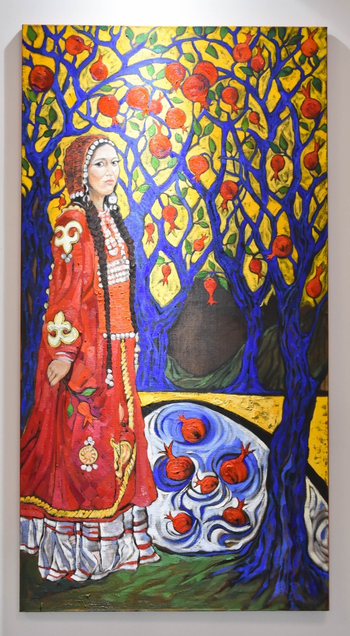 Рисунок башкирская девушка