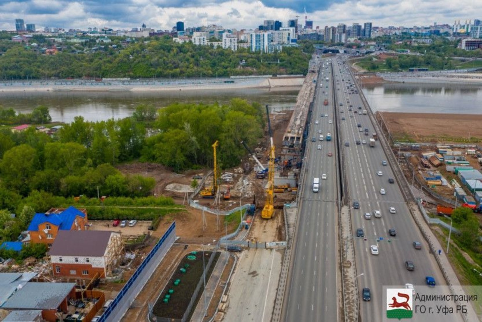 мост через реку уфа