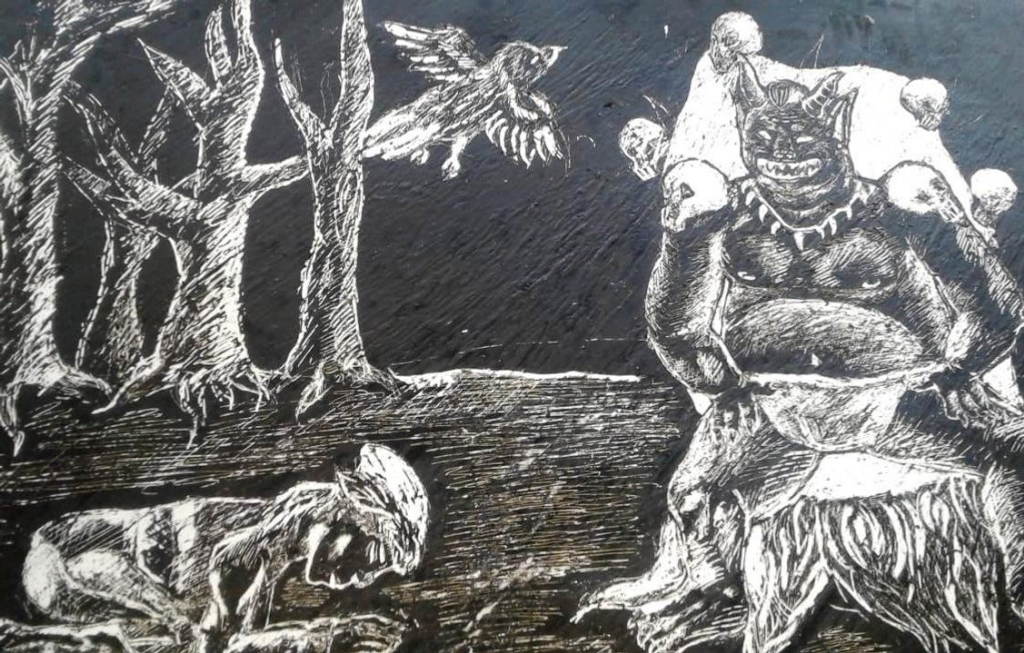 Детские рисунки к эпосу урал батыр