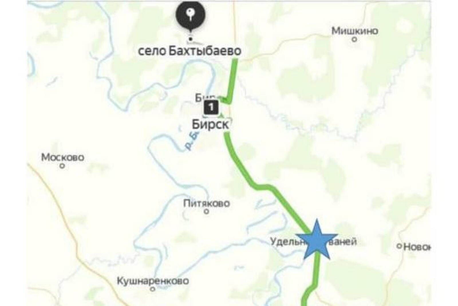 Башкортостан бирск карта
