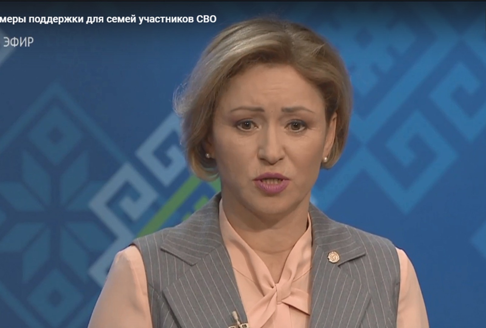 скриншот трансляции брифинга на БСТ.