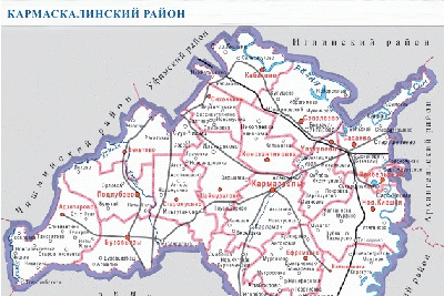 Карта кармаскалов с улицами
